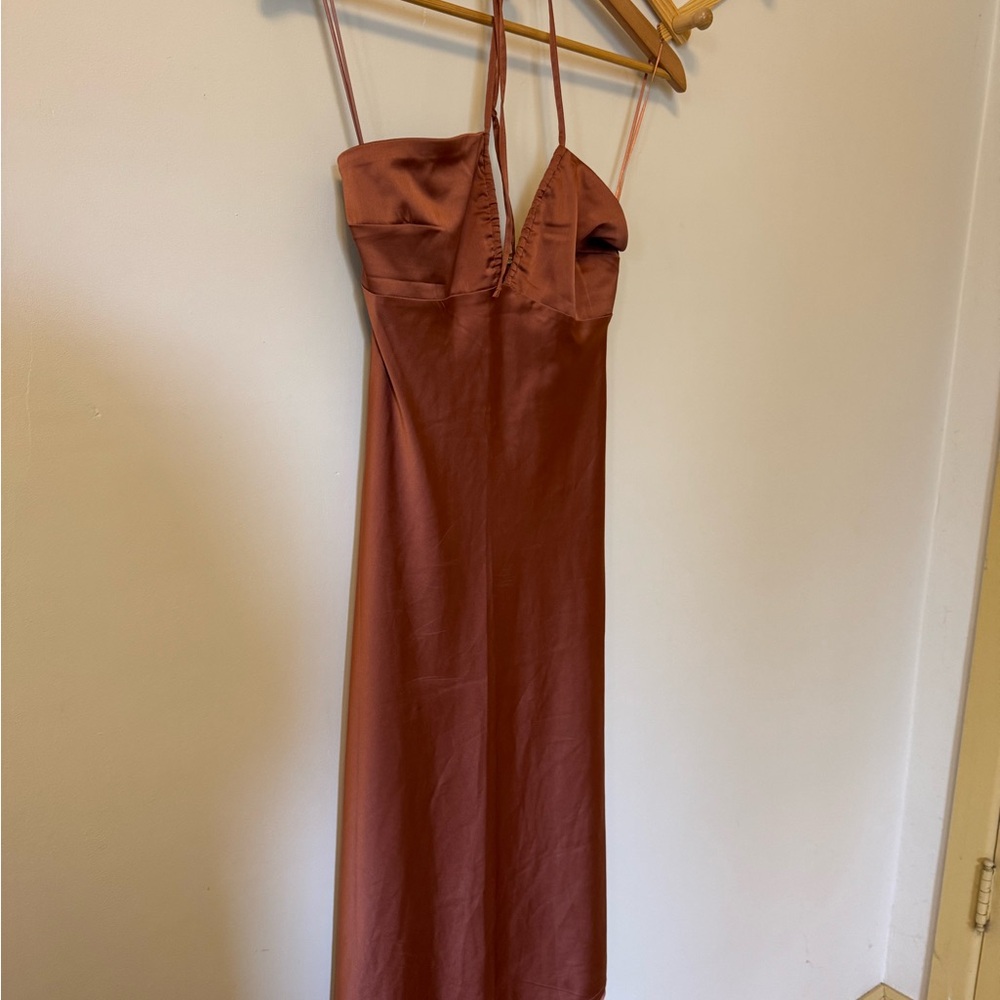 Abercrombie & Fitch Strapless Mauve Dress